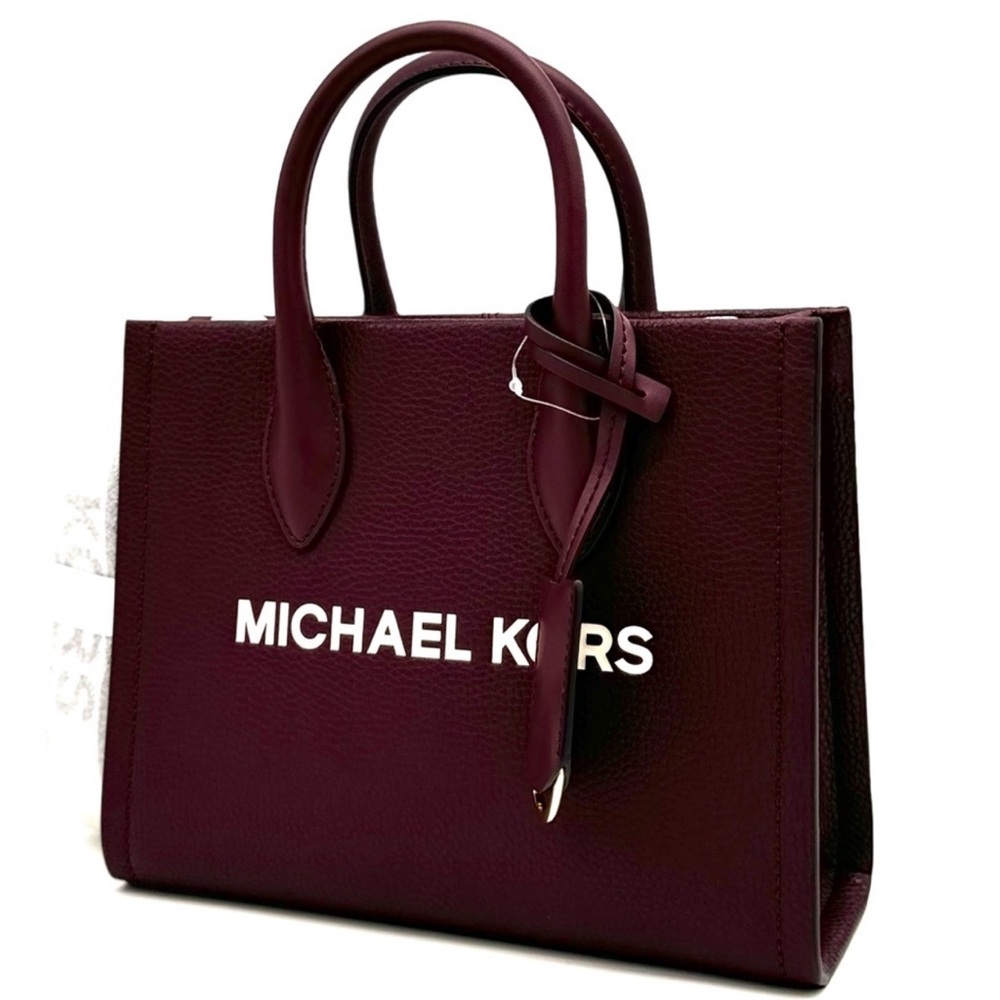 Michael Kors Mirella Small Shopper TZ Xbody Bag Ox Blood